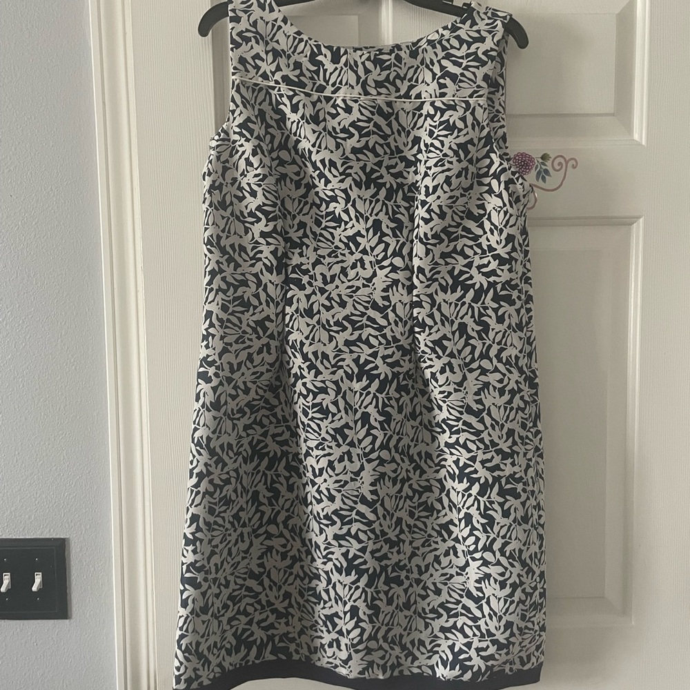 Joe Fresh  Blue and Grey Short Sleeved Size Large Dress